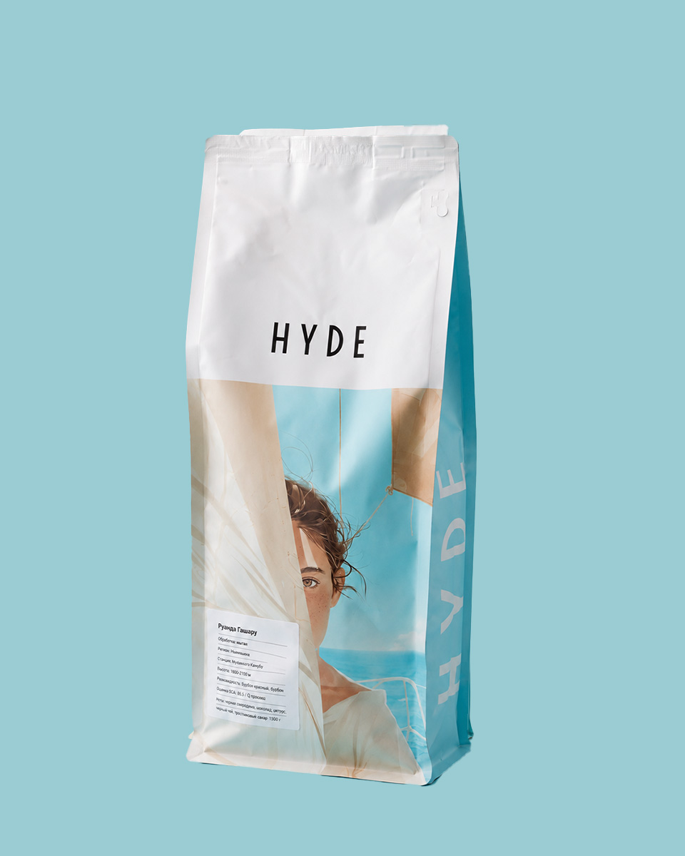Кофе в зернах Hyde, Руанда Гашару, 1000г