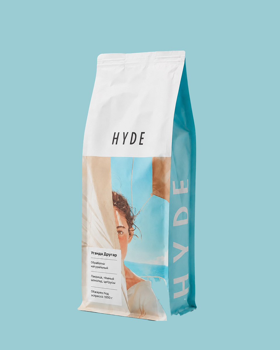 Кофе в зернах Hyde, Уганда Другар, 1000 г