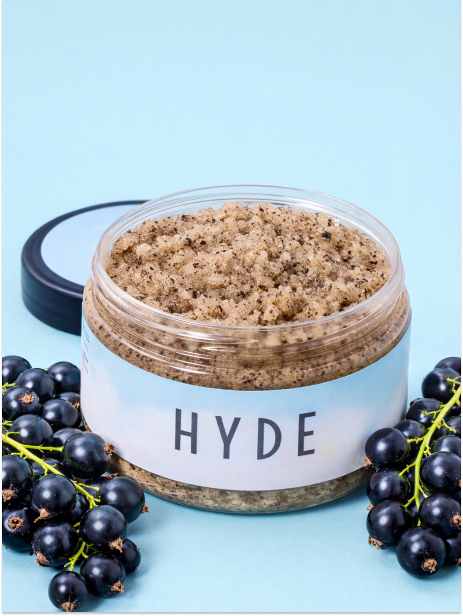 Скраб для тела масляный Смородина и кофе HYDE